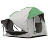 Waterproof SUV Tent for 5-6 Person Camping Travel 3 Doors Mesh Window Gray Green Spacious Car Tent