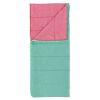 50F Youth warm weather rectangle sleeping bag - Teal Pink