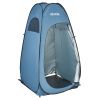 VEVOR Pop up Shower Tent, Instant Portable Privacy Tent Changing Room with Ground Stakes, Ropes, and Carry Bag, 190T Polyester with Silver Coating