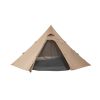 VEVOR Hot Tent for 4 Persons, Camping Tipi Hot Tents with Stove Jack & Inner Tent, Portable Winter Camping Tents with Snow Skirt, Easy Setup