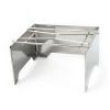 HAWOK Folding Outdoor Stove Stainless Steel with Stainless Steel Grill and Carrying Bag, 8.7"D x 8"W x 4.7"H