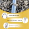 12PC 12inch High-strength U-shaped threaded steel ground spikes for multi-purpose pipe and tent anchoring. Durable and windproof.