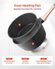 VEVOR 2.5 QT Saucepan, Nonstick Saucepan with Tempered Glass Lid, Multipurpose Cooking Sauce Pot with Detachable Handle