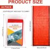 24 Pack Emergency Sleeping Bag Survival Bivy Sack Blanket Lightweight Portable Thermal Survival Bag Thick Tent for Camping Hiking Outdoor Adventure Ac
