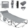 Folding Bed Cot with Pillow, 2 Sided Mattress Heavy Duty Folding Sleeping Cot Guest Bed