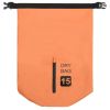 Dry Bag with Zipper Orange 4 gal PVC