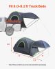 VEVOR Pickup Truck Tent, Fits 8.0-8.2 ft Truck Tents for Camping, Waterproof PU2000 2-3 Person Sleeping Truck Bed Tent