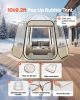 VEVOR Pop up Bubble Tent, 10 x 9.2 ft Waterproof & UV-Resistant, Clear Camping Tent Shelter, Outdoor Garden Dome Igloo Tents with Windows