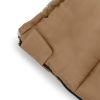 35F Flannel Lined Rectangle Adult Sleeping Bag - Brown (80" x 36")