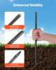 VEVOR Rebar Stakes, 16-Inch, Heavy-Duty 0.45 in Diameter, Straight Galvanized Steel Ground Anchors with Chisel Point End & Rust-Resistant Coating