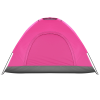 3-4 Person Camping Dome Tent Pink