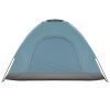 3-4 Person Camping Dome Tent Blue
