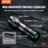VEVOR 2 Pack Flashlights Torch, 2000 High Lumens 5 Modes Adjustable Focus Flashlight