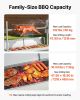 VEVOR Rotisserie Grill, 38W BBQ Outdoor Pig & Lamb Spit Roaster, Charcoal Spit Roaster with 132 LBS Capacity, Wheels & 4-Level Height