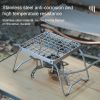 1pc Portable Outdoor Folding Grill Rack Stove Frame For Picnic Camping