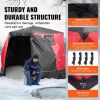 VEVOR Portable Ice Shelter, 4-6 Person Insulated Pop-Up Ice Fishing Tent, 50 Square Feet Fishable Area, Thermal Ice Shanty for Winter Fishing