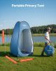 VEVOR Pop up Shower Tent, Instant Portable Privacy Tent Changing Room with Hanging Bag, Ground Stakes, Ropes, Carry Bag