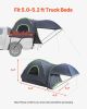 VEVOR Pickup Truck Tent, Fits 5.0-5.2 ft Truck Tents for Camping, Waterproof PU2000 mm 2-3 Person Sleeping Truck Bed Tent