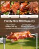 VEVOR Rotisserie Grill, AC120V 8 Level Height Electric Rotisserie Grill Kit, BBQ Grills Rotisseries Kit with 88 lbs Load Capacity, 38W Motor