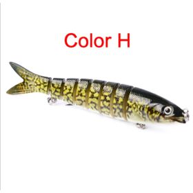 Pike Fishing Lures Artificial Multi Jointed Sections Hard Bait Trolling Pike Carp Fishing Tools (Option: H)