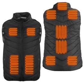 Heated Vest Electric USB Jacket Men Women Heating Coat Thermal Body Warmer Wear with 3 Temperature Levels (Option: S)
