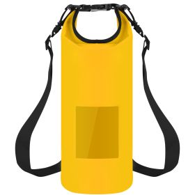 Floating Waterproof Dry Bag Floating Dry Sacks with Observable Window 20L Roll Top Lightweight Dry Storage Bag for Kayaking Rafting Boating Swimming C (Option: 20L_Yellow)