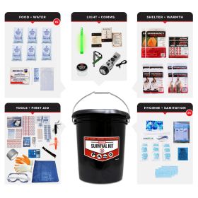 Bucket Survival Kit (Option: 4 People)