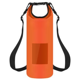 Floating Waterproof Dry Bag Floating Dry Sacks with Observable Window 10L Roll Top Lightweight Dry Storage Bag for Kayaking Rafting Boating Swimming C (Option: 10L_Orange)