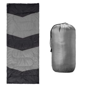 Lightweight Sleeping Bag for Backpacking, Hiking, Waterproof Compact Envelope Sleeping Bag for Cold & Warm Weather, Gray (Option: defaulttitle)