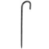 VEVOR Rebar Stakes, 16-Inch, Heavy-Duty 0.4 in Diameter J Hook, Galvanized Steel Ground Anchors with Chisel Point End & Rust-Resistant Coating