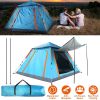 4-5 Person Pop-Up Camping Tent, Instant Setup Family Tent with 2 Mosquito Nets Windows, Portable for Hiking, Backpacking & Outdoor Adventures