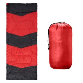 Lightweight Sleeping Bag for Backpacking, Hiking, Waterproof Compact Envelope Sleeping Bag for Cold & Warm Weather, Red (Option: defaulttitle)