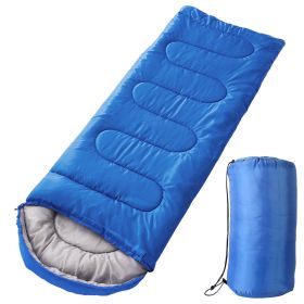 Camping Sleeping Bags for Adults Teens Moisture-Proof Hiking Sleep Bag with Carry Bag 32-50? for Spring Autumn Winter Seasons (Option: RoyalBlue)